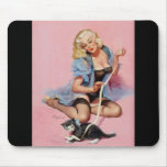Vintage Retro Gil Elvgren Pin Up Girl mousepads