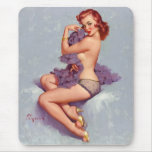 Vintage Retro Gil Elvgren Pin Up Girl mousepads