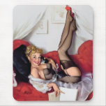 Vintage Retro Gil Elvgren Pin Up Girl mousepads