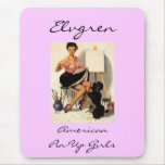 Vintage Retro Gil Elvgren Pin Up Girl mousepads