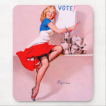 Vintage Retro Gil Elvgren Pin Up Girl mousepads