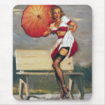 Vintage Retro Gil Elvgren Pin Up Girl mousepads