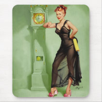 Vintage Retro Gil Elvgren Pin Up Girl Mousepad