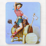 Vintage Retro Gil Elvgren Pin Up Girl mousepads