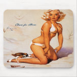 Vintage Retro Gil Elvgren Pin Up Girl Mousepads
