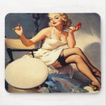 Vintage Retro Gil Elvgren Pin Up Girl Mousepads