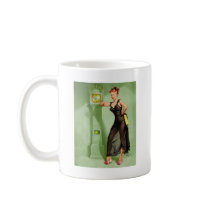 Vintage Retro Gil Elvgren Pin Up Girl Coffee Mug