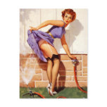 Vintage Retro Gil Elvgren Pin Up Girl postcards