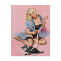 Vintage Retro Gil Elvgren Pin Up Girl Postcards