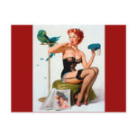 Vintage Retro Gil Elvgren Pin Up Girl postcards