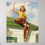 Vintage Retro Gil Elvgren Pin Up Girl posters