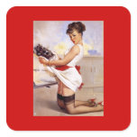 Vintage Retro Gil Elvgren Pin Up Girl stickers