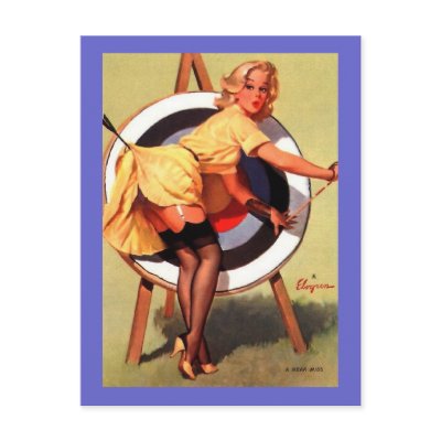 Vintage Retro Gil Elvgren Pin Up Girls Cards Postcards by vintagegiftmall