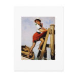 Vintage Retro Gil Elvgren Sailor Pin-up Girl postcards