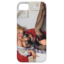 Vintage Retro Gil Elvgren Telephone Pinup girl iPhone 5 Cover
