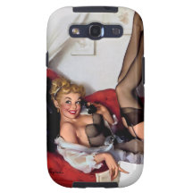 Vintage Retro Gil Elvgren Telephone Pinup girl Samsung Galaxy S3 Cases