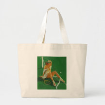 Vintage Retro Gil Elvgren Tennis Pinup Girl Bags