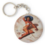 Vintage Retro Pinup Art Gil Elvgren Pin Up Girl keychains