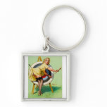 Vintage Retro Pinup Art Gil Elvgren Pin Up Girl keychains