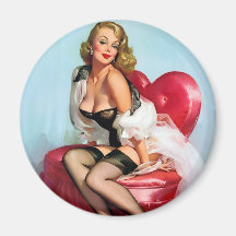 Vintage Retro Pinup Art Gil Elvgren Pin Up Girl Fridge Magnets