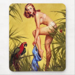 Vintage Retro Pinup Art Gil Elvgren Pin Up Girl mousepads