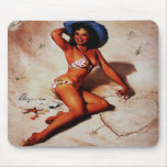Vintage Retro Pinup Art Gil Elvgren Pin Up Girl mousepads