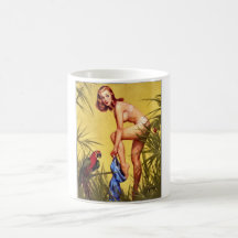 Vintage Retro Pinup Art Gil Elvgren Pin Up Girl Coffee Mug