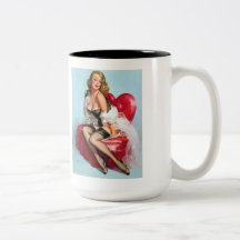 Vintage Retro Pinup Art Gil Elvgren Pin Up Girl Coffee Mug