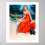 Vintage Retro Pinup Gil Elvgren Pin Up Girl Print