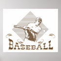 Vintage, Retro Style Baseball Posters posters