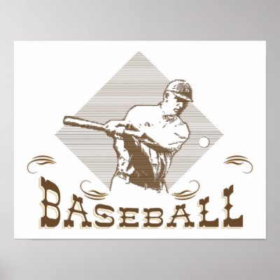 Vintage, Retro Style Baseball Posters by pacificsportsgifts