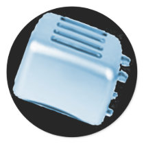 Vintage Retro Toaster Design - Blue