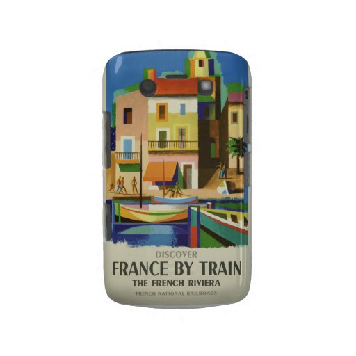 Vintage Retro Travel Poster Art Blackberry Cases
