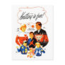 Vintage Retro Women 60s Knitting is Fun! Post Card
