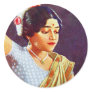 Vintage Retro Women India Indian Women Beauty Stickers