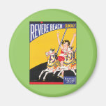 Vintage Revere Beach Boston Refrigerator Magnet