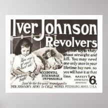 Vintage Revolver Ad - Don't Try This At Home! Poster