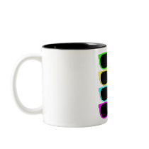 Vintage Rgb Fluo Sunglasses Coffee Mugs