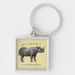 Vintage Rhino Keychain