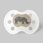 Vintage Rhinoceroses Silhouette  Pacifier pacifiers