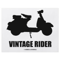 Vintage Rider (Motor Scooter Silhouette)