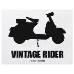 Vintage Rider (Motor Scooter Silhouette) flyers