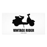 Vintage Rider (Motor Scooter Silhouette) photo cards