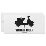 Vintage Rider (Motor Scooter Silhouette) Personalized Rack Card