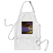 Vintage Rio De Janeiro at Night Aprons