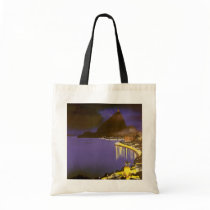 Vintage Rio De Janeiro at Night Canvas Bags