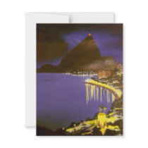 Vintage Rio De Janeiro at Night