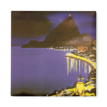 Vintage Rio De Janeiro at Night