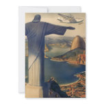 Vintage Rio De Janeiro, Christ the Redeemer Statue invitations