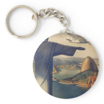 Vintage Rio De Janeiro, Christ the Redeemer Statue Keychains